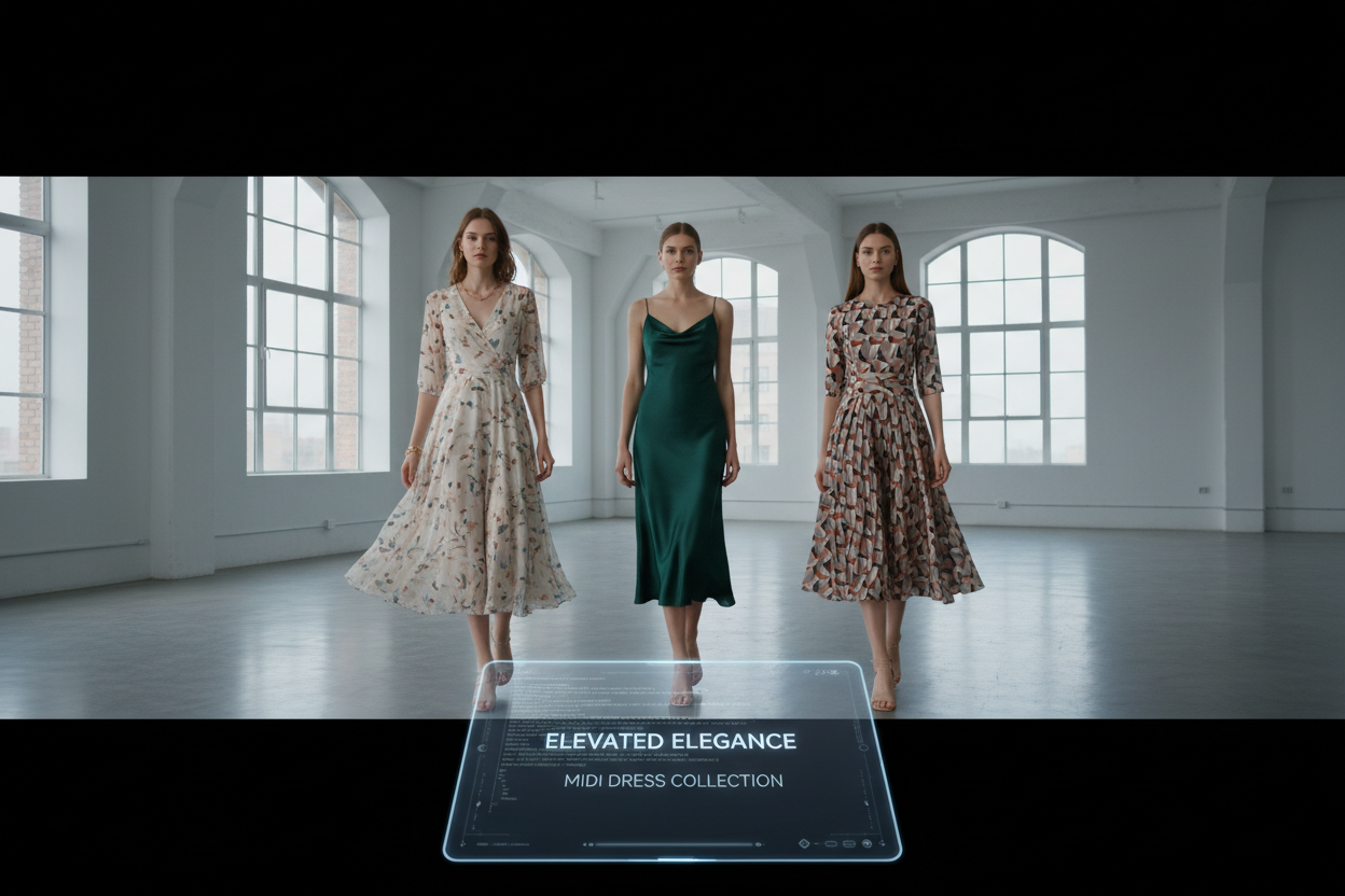 Women's Midi Dresses Collection