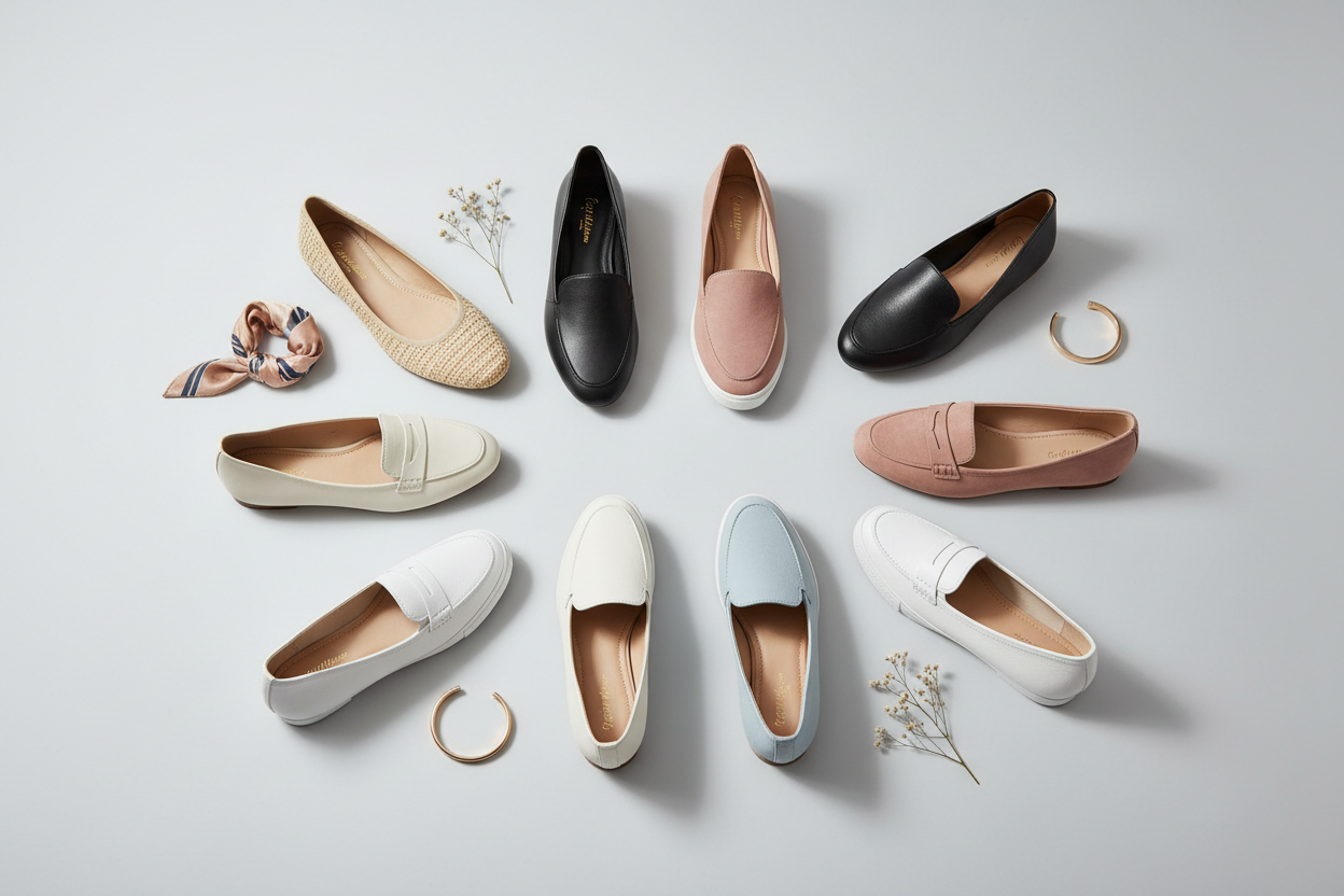 Women's Low Heel Shoes Collection