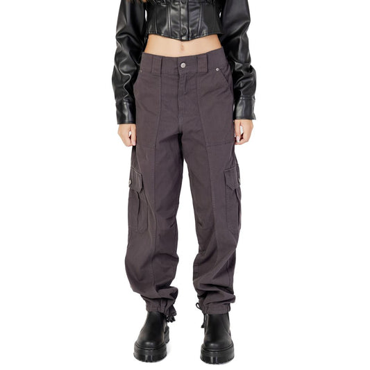Only Gray Cotton Cargo Pants