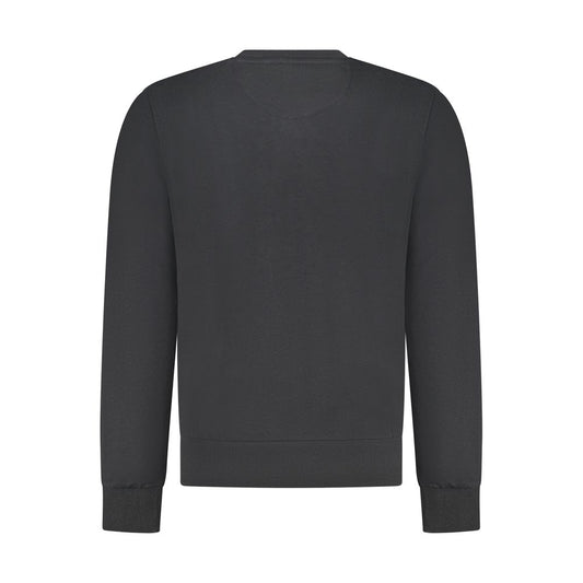 North Sails Black Cotton Men Sweatshirt