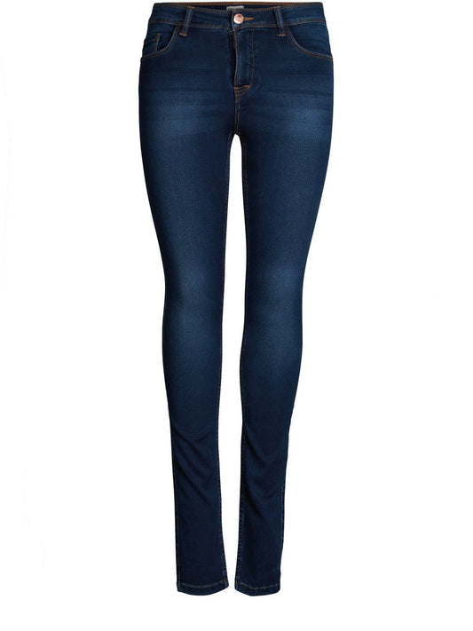 Only Blue Cotton Skinny Jeans