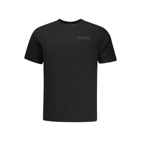 North Sails Black Cotton Men's T-Shirt