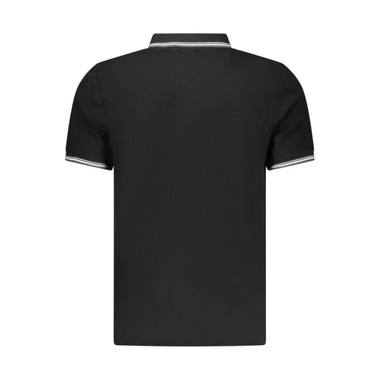 North Sails Black Cotton Men's Polo Shirt