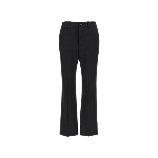 Saint Laurent Black Cotton Casual Pants