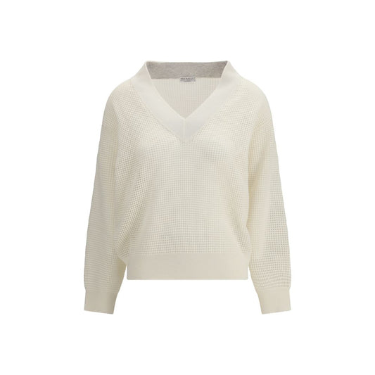 Brunello Cucinelli Beige Cashmere Sweater