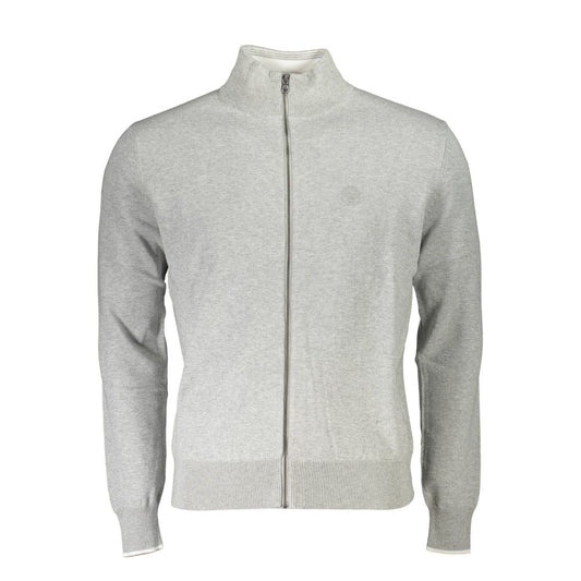North Sails Grigio Organic Cotton Men Cardigan