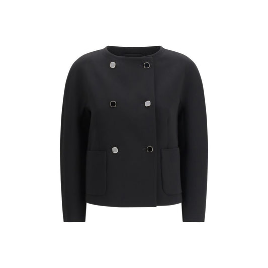 Max Mara Black Triacetate Coat