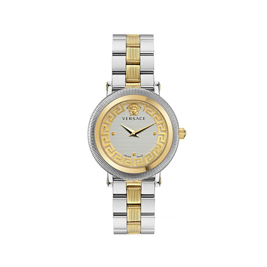 Versace Gray Stainless Steel Dress Watch