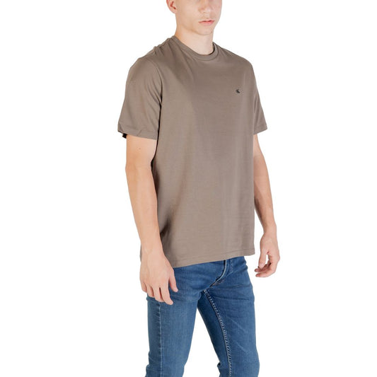 A brown cotton t-shirt from Calvin Klein Jeans