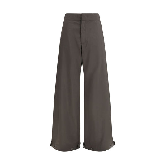 SA SU PHI Gray Cotton Casual Pants