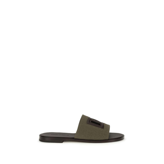 Dolce & Gabbana Bicolor Cotton Sandals