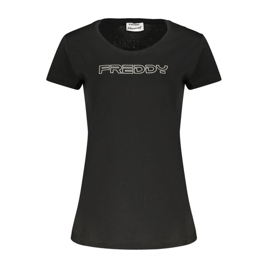 Freddy Black Cotton Womens T-Shirt