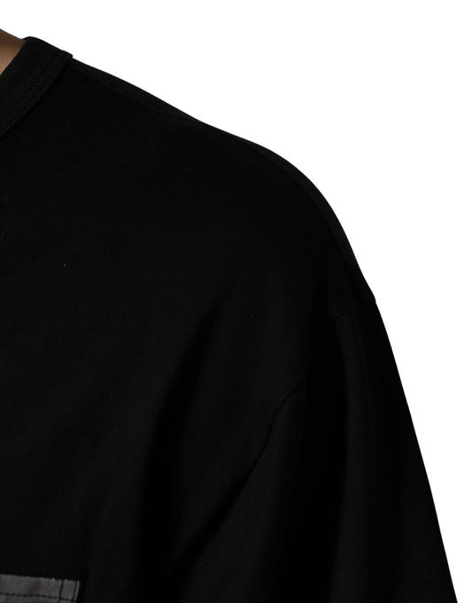 Dolce & Gabbana Black Camouflage Pocket Oversized T-shirt