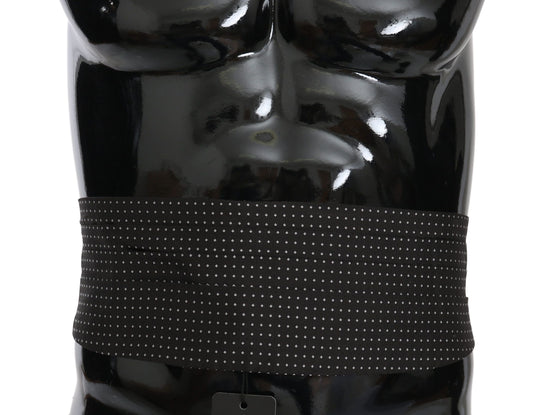 Elegante fascia da smoking in seta nera a pois Dolce &amp; Gabbana