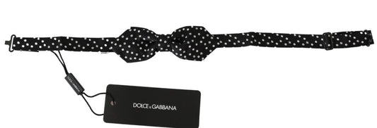 Papillon in seta a pois neri Dolce &amp; Gabbana