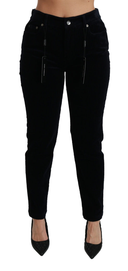 Jeans skinny in velluto a coste a vita media Dolce &amp; Gabbana