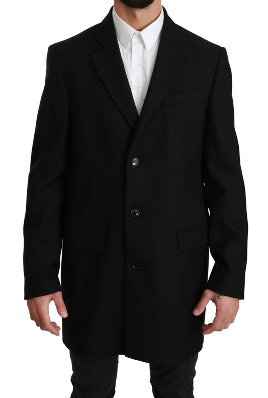 Blazer elegante in lana nera Dolce &amp; Gabbana