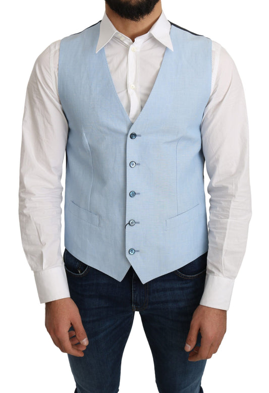 Chaleco formal elegante azul celeste de Dolce &amp; Gabbana para hombre