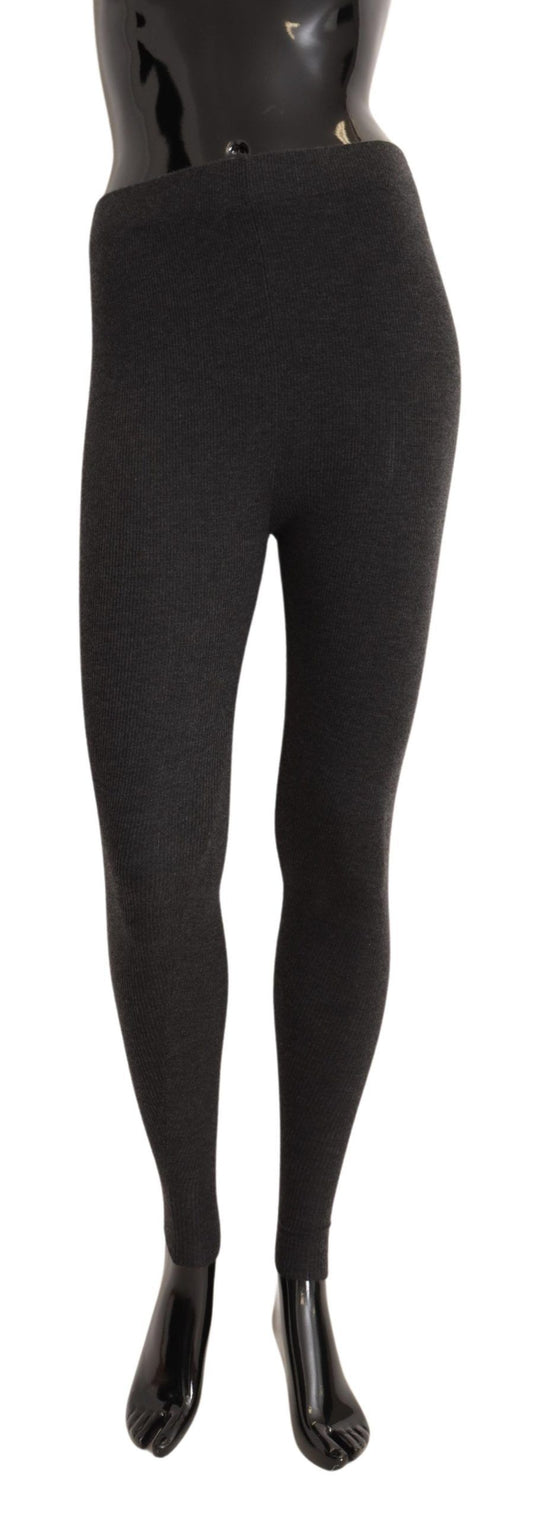 Collant eleganti in cashmere grigio Dolce &amp; Gabbana – Luxe Comfort