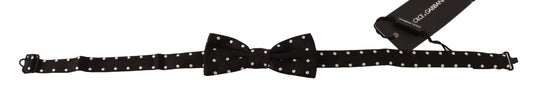 Papillon in seta a pois neri Dolce &amp; Gabbana