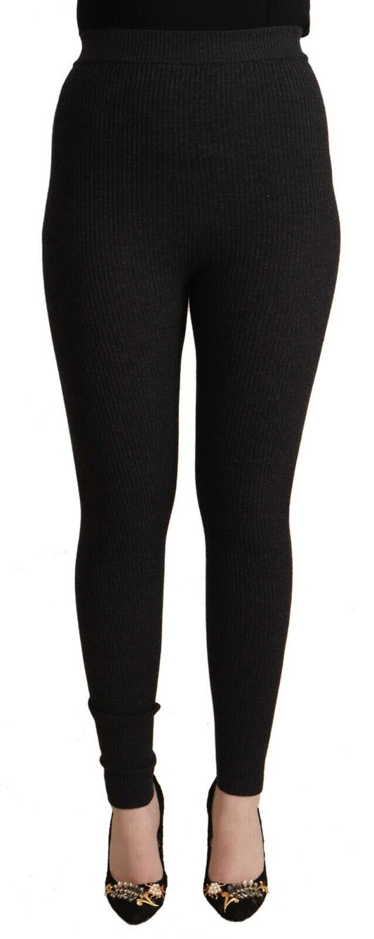 Pantaloni eleganti a vita alta in lana Dolce &amp; Gabbana