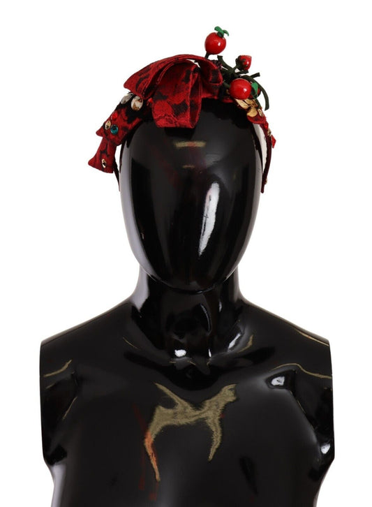Diadema Dolce &amp; Gabbana Exquisite Berry Crystal decorato