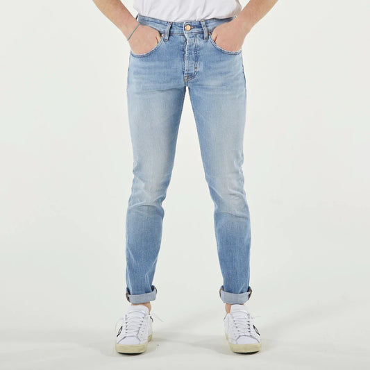 Don The Fuller Light Blue Cotton Men Jeans