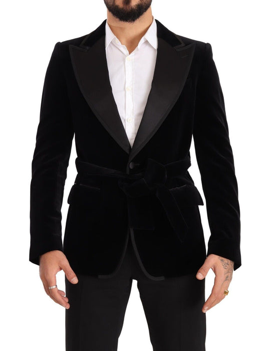 Blazer monopetto in velluto elegante Dolce &amp; Gabbana