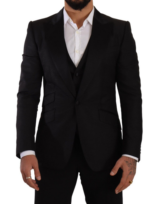 Completo completo Dolce &amp; Gabbana Sicilia Slim Fit Nero