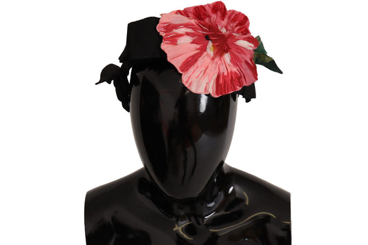 Elegante cerchietto con diadema in misto seta Dolce &amp; Gabbana