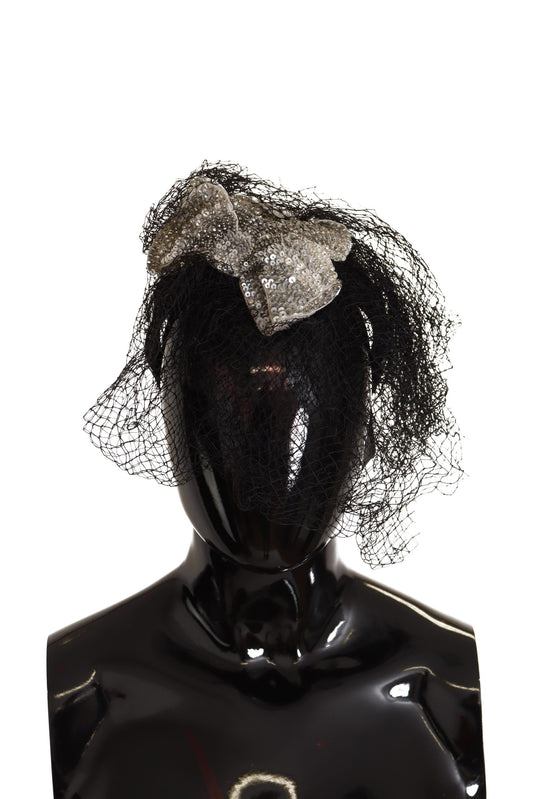 Diadema glamour con paillettes nere di Dolce &amp; Gabbana