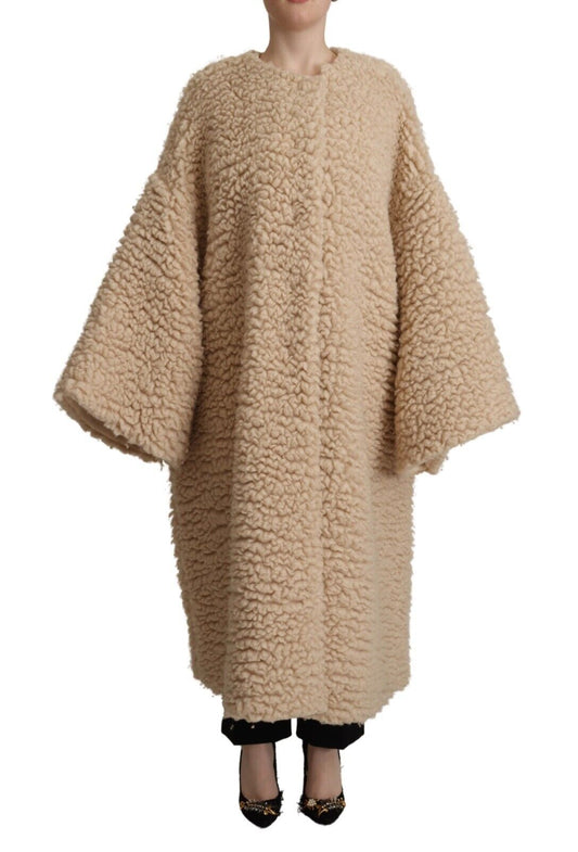 Chaqueta elegante de cachemir beige de Dolce &amp; Gabbana