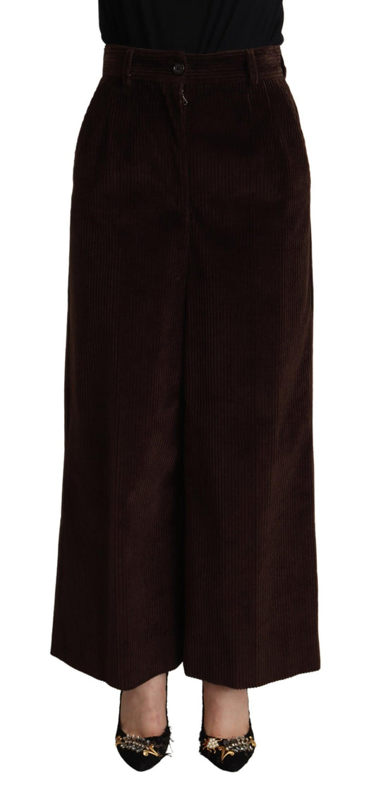 Pantaloni eleganti a vita alta e gamba larga Dolce &amp; Gabbana