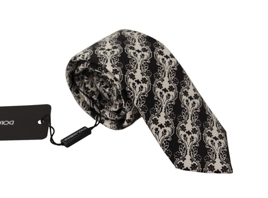 Papillon in seta con stampa floreale elegante Dolce &amp; Gabbana