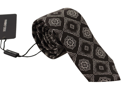 Papillon geometrico in seta elegante Dolce &amp; Gabbana