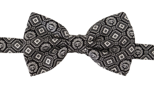 Papillon nero in seta elegante Dolce &amp; Gabbana