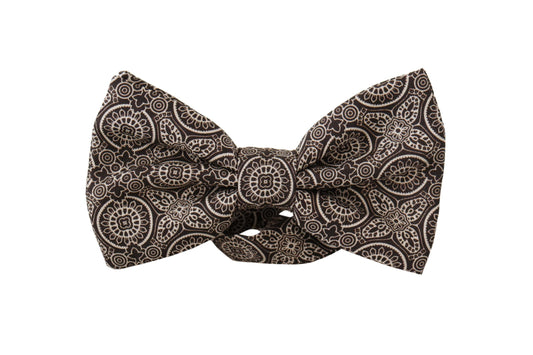 Papillon elegante in seta bianco e nero Dolce &amp; Gabbana