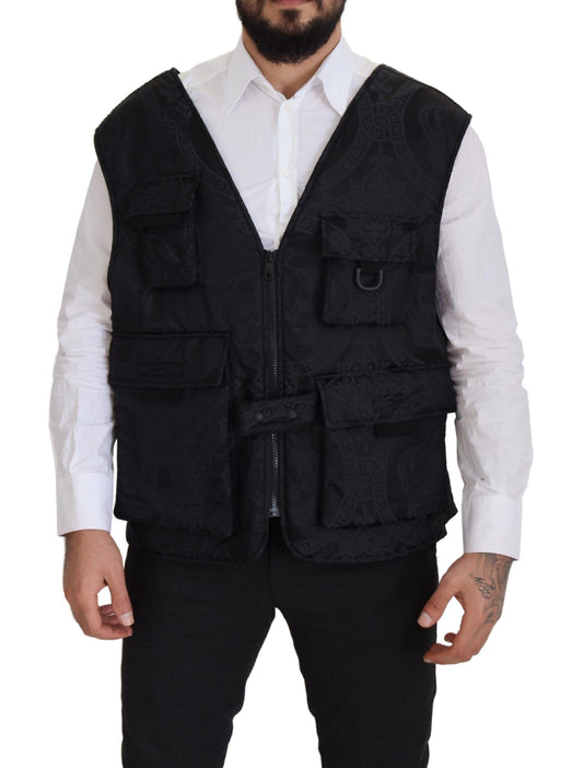 Dolce &amp; Gabbana Elegante Gilet Senza Maniche Nero