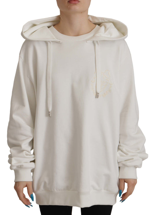 Suéter blanco elegante con capucha de Dolce &amp; Gabbana
