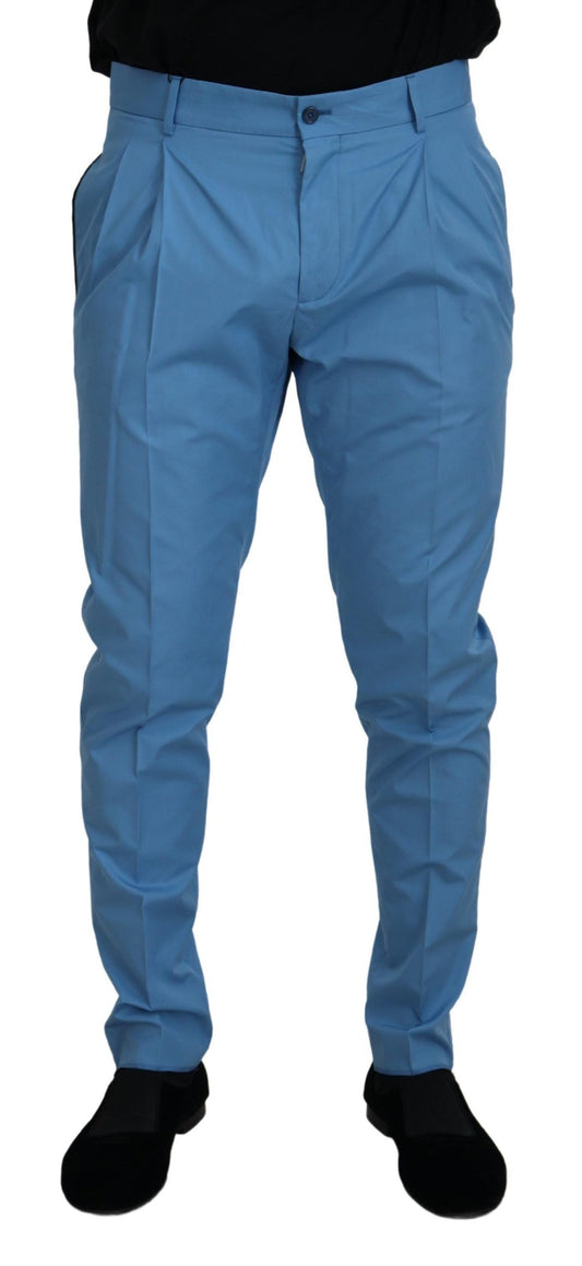 Chinos elegantes de corte entallado de Dolce &amp; Gabbana: deléitese con el lujo italiano