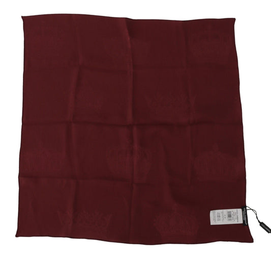 Sciarpa elegante in seta rossa Dolce &amp; Gabbana