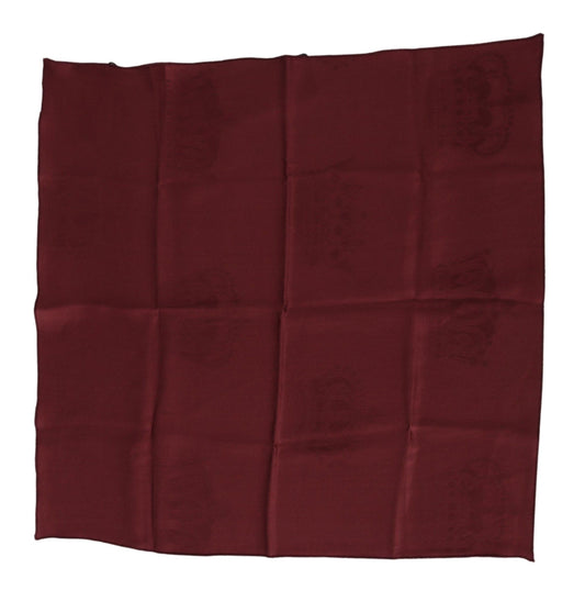 Sciarpa elegante in seta rossa Dolce &amp; Gabbana