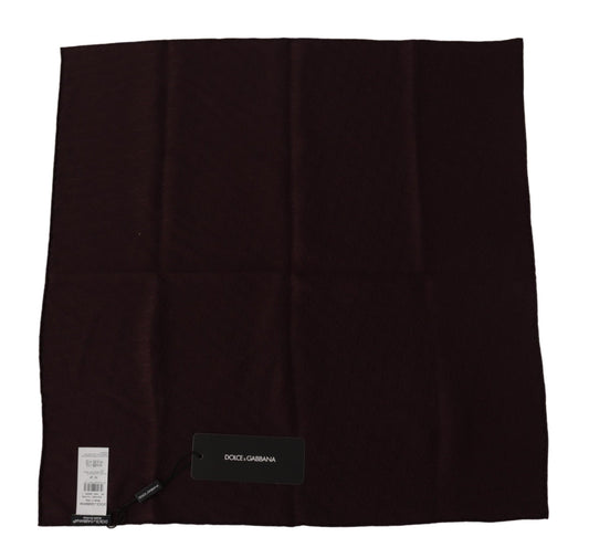 Sciarpa elegante in seta quadrata da uomo Dolce &amp; Gabbana