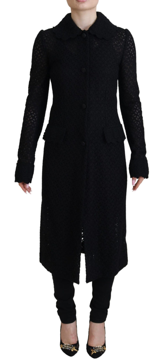 Chaqueta larga de punto clásica con botones de Dolce &amp; Gabbana