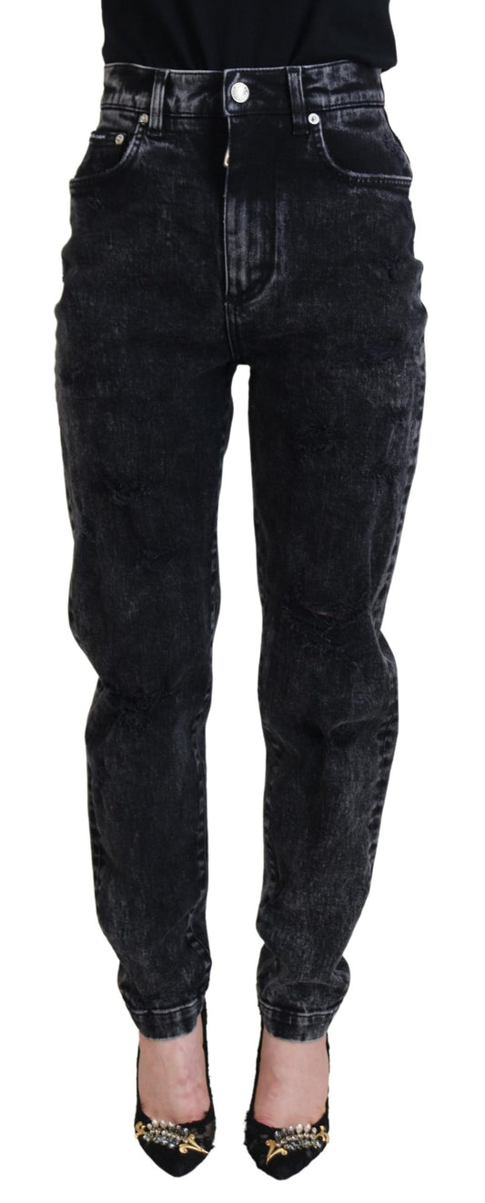 Pantaloni in denim nero eleganti Dolce &amp; Gabbana