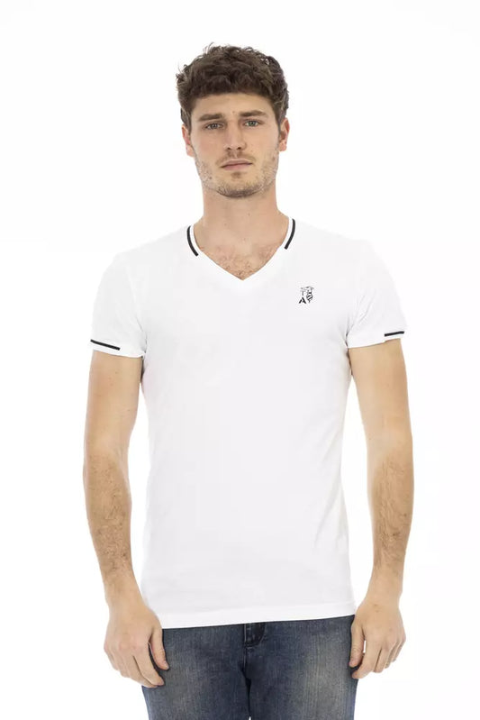 T-shirt Trussardi Action in cotone bianco da uomo