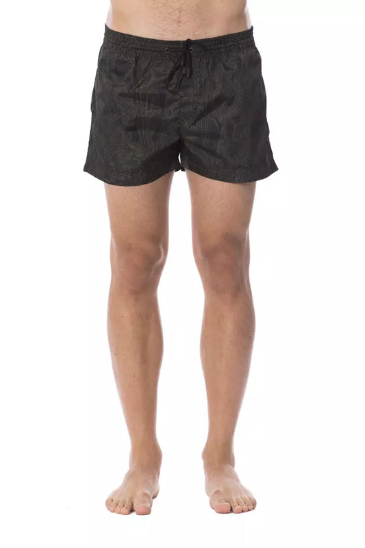 Roberto Cavalli Sport Army Polyester Men's Swimsuit