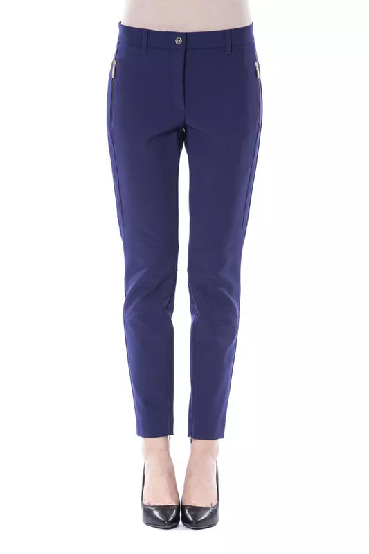 Pantalones de mujer BYBLOS de poliéster azul