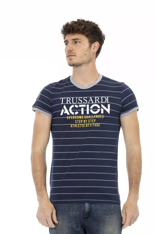 Trussardi Action Blue Cotton Men's T-Shirt