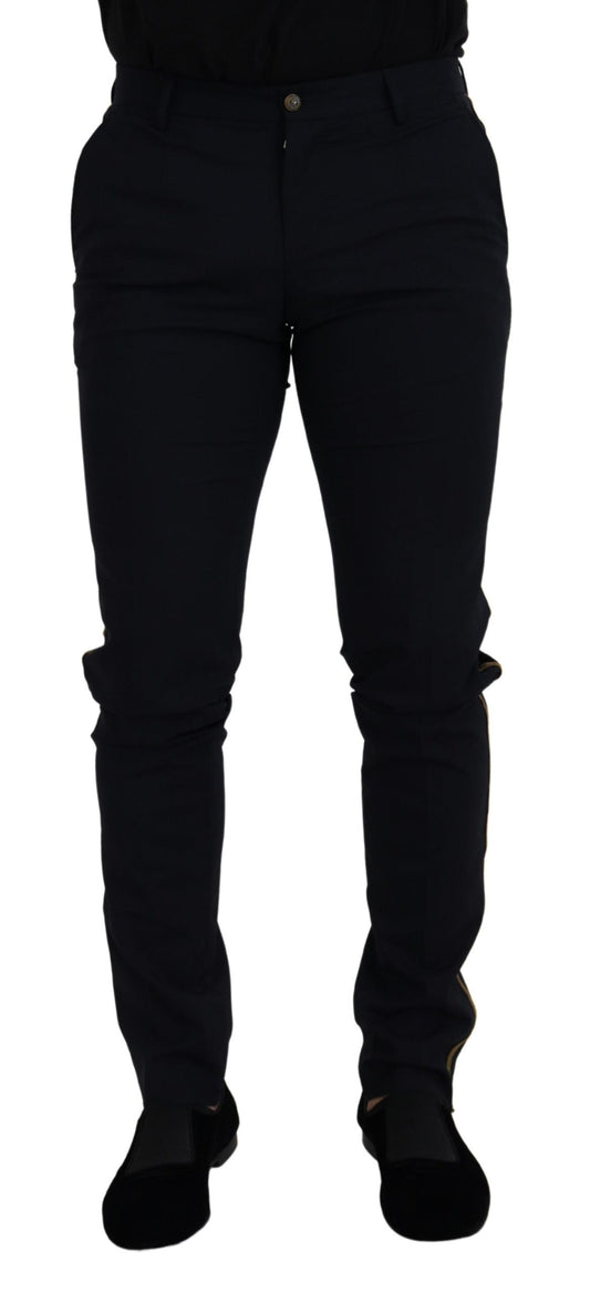 Pantaloni eleganti in misto lana neri di Dolce &amp; Gabbana